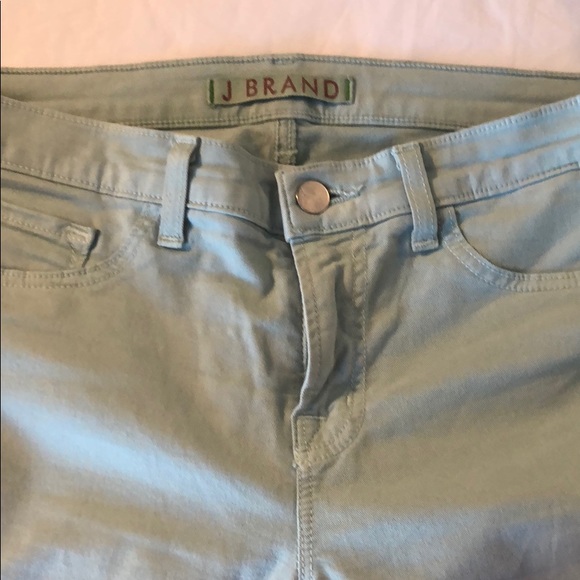 J Brand Skinny Leg Mint Green Jeans Size 28 - Picture 4 of 8
